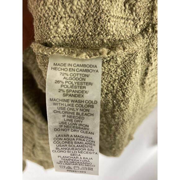 Two by Vince Camuto Textured Button Front Cardigan Sweater Green Large - Picture 4 of 5